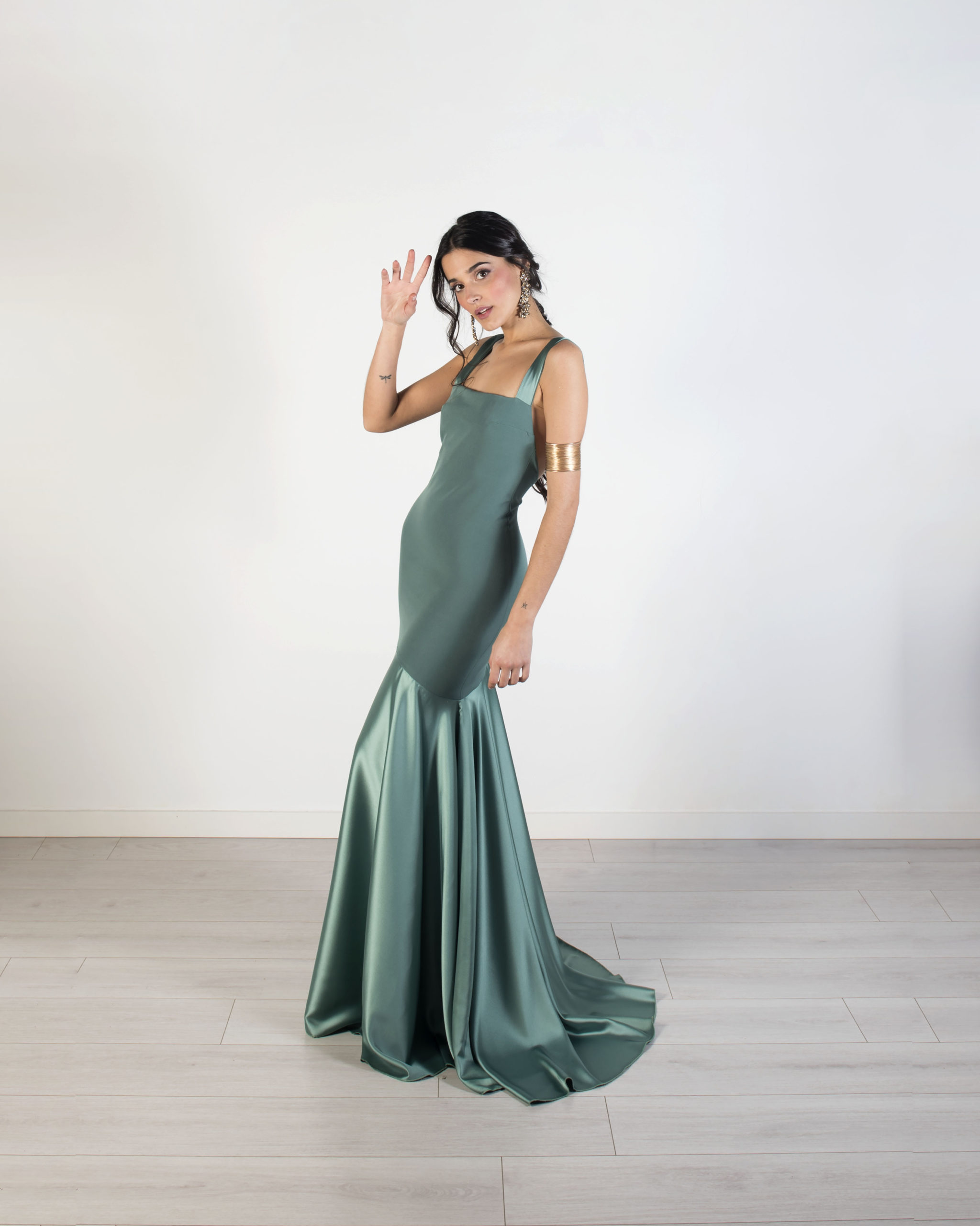 Vestido HARPER VERDE SALVIA – Galindo