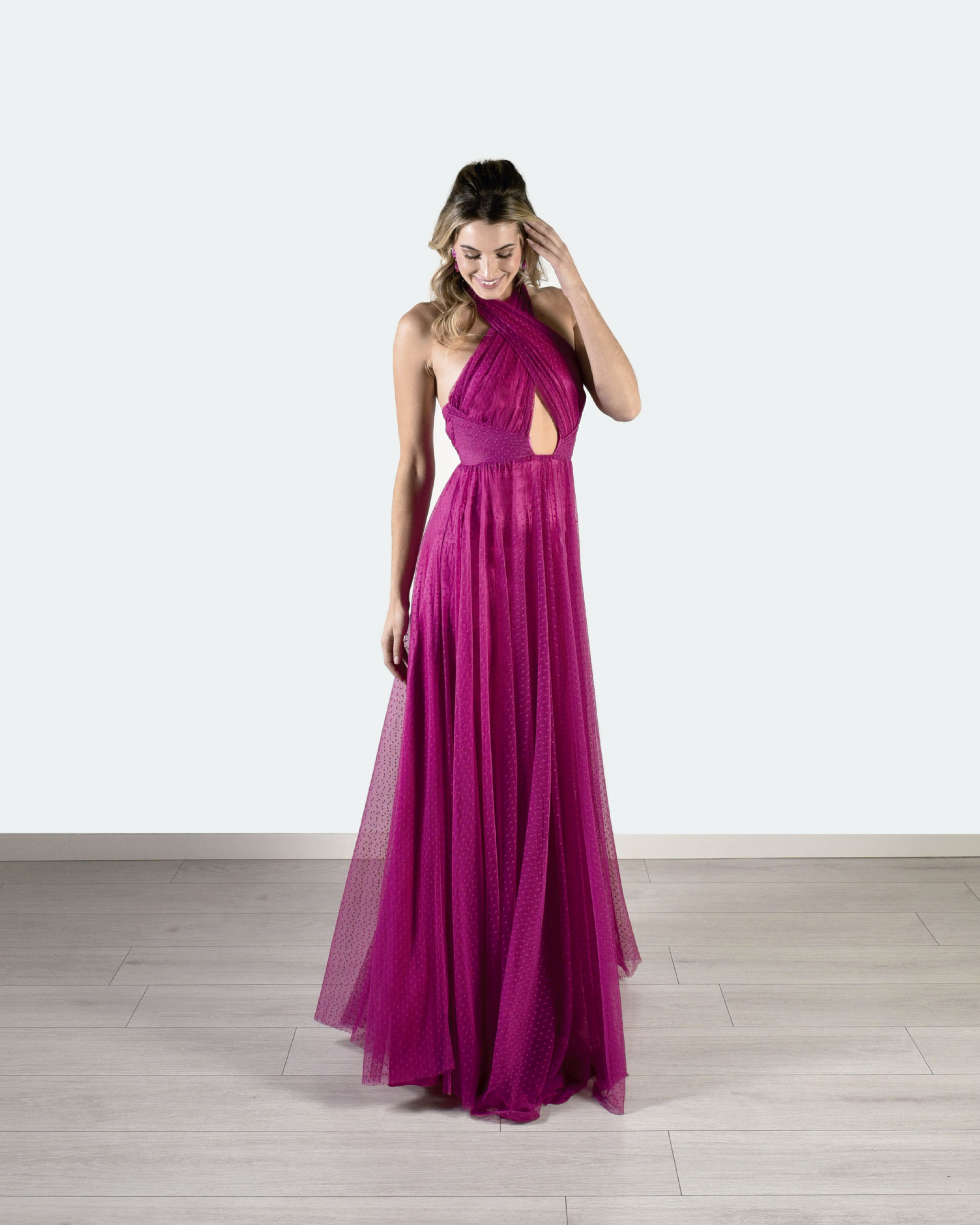 Vestido fucsia 2025 boda